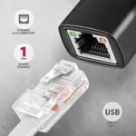 USB-C σε Gigabit Ethernet Adapter 10/100/1000 Mbps ADE-ARC AXAGON - Image 2