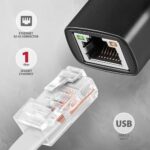 Προσαρμογέας Δικτύου USB-A σε Gigabit Ethernet 1000 Mb/s ADE-AR AXAGON - Image 2
