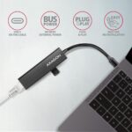 USB-C Hub 3 θυρών USB-A με Gigabit Ethernet HMC-GL3A AXAGON - Image 4