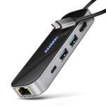 USB-C Hub 6 σε 1 με HDMI 4K, Gigabit Ethernet και Power Delivery 100W HMC-6GLN AXAGON
