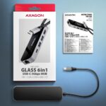 USB-C Hub 6 σε 1 με HDMI 4K, Gigabit Ethernet και Power Delivery 100W HMC-6GLN AXAGON - Image 13