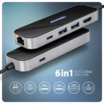 USB-C Hub 6 σε 1 με HDMI 4K, Gigabit Ethernet και Power Delivery 100W HMC-6GLN AXAGON - Image 3
