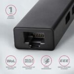 USB Hub 3 θυρών με Gigabit Ethernet RJ-45 και καλώδιο 20 cm HMA-GL3A AXAGON - Image 3