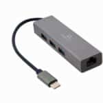 USB-C Gigabit Adapter Δικτύου με Hub 3 Θυρών USB 3.2 Gen 1 A-CMU3-LAN-01 GEMBIRD