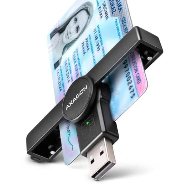 Αναγνώστης Έξυπνων Καρτών USB-A Αναδιπλούμενος CRE-SMPA AXAGON