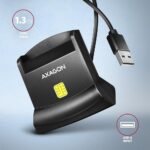 Επιτραπέζιος Αναγνώστης Έξυπνων Καρτών USB 2.0 CRE-SM4N AXAGON - Image 3