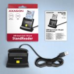 Επιτραπέζιος Αναγνώστης Έξυπνων Καρτών USB 2.0 CRE-SM4N AXAGON - Image 5