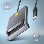 Αναγνώστης Έξυπνων Καρτών USB-C Plug and Play CRE-SM3TC AXAGON - Image 3