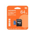 Κάρτα Μνήμης microSDHC 64GB UHS-I Class 10 85MB/s AUSDX64GUICL10A1-RA1 ADATA