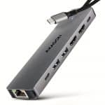 USB-C Hub 7 σε 1 με 2x HDMI 4K και Gigabit Ethernet HMC-7HX2 AXAGON