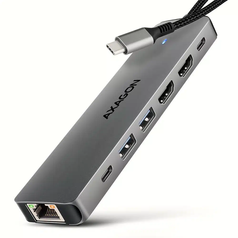 elko-6947-0fd77c61b7e8 USB-C Hub 7 σε 1 με 2x HDMI 4K και Gigabit Ethernet HMC-7HX2 AXAGON - Image 1