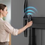 Επιδαπέδια ηλεκτρική βάση TV για 2 οθόνες 40"-70" VESA 400x600 mm FPRO2L-20-B ONKRON - Image 2