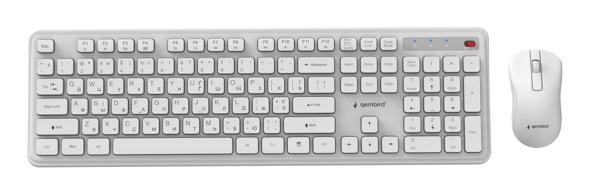 GEMBIRD KBS-WPS-01-W-CYRL GEMBIRD KBS-WPS-01-W-CYRL