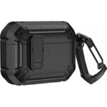 Hurtel Case with Hook Black (Apple AirPods 4)