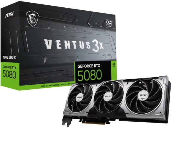 MSI RTX 5080 16G VENTUS 3X OC BLACK