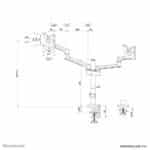 NEOMOUNTS DS60-425BL2