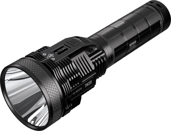 Φακός Led Χειρός TM39 Tiny Monster Επαναφορτιζόμενος 5200 Lumens με Εμβέλεια 1500m, Οθόνη OLED, Μπαταρία Υψηλής Χωρητικότητας και Αδιαβροχοποίηση IP68, Μαύρος – Nitecore